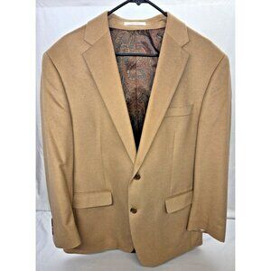 Ralph Lauren Suit Jacket 43 R Beige silk, wool, cashmere Designer Premium Blazer